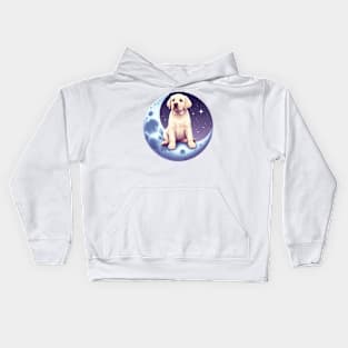 Lunar Lab: Adventures Beyond, Dog Lover and Dog Owner Kids Hoodie